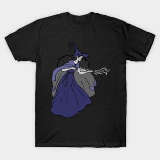 Witch casting spell Halloween T-Shirt